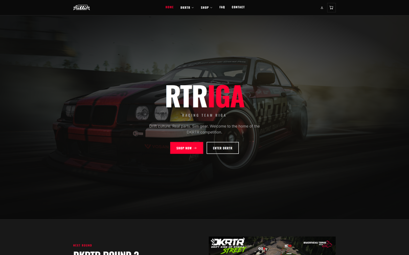 RTRiga — racing team platform